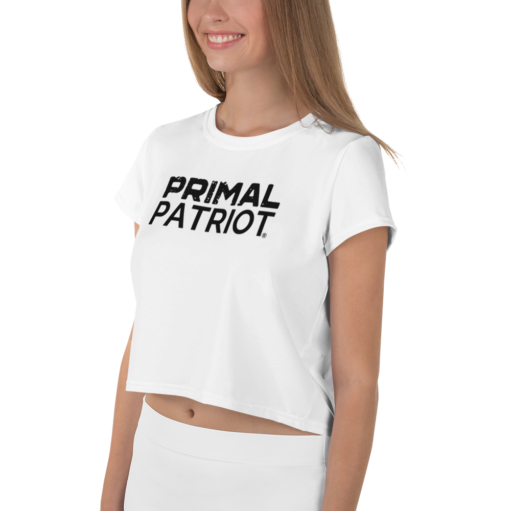 Crop Tee - White Primal