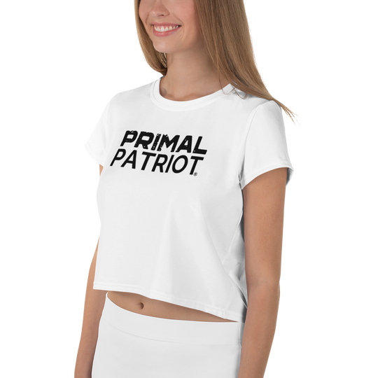 Crop Tee - White Primal