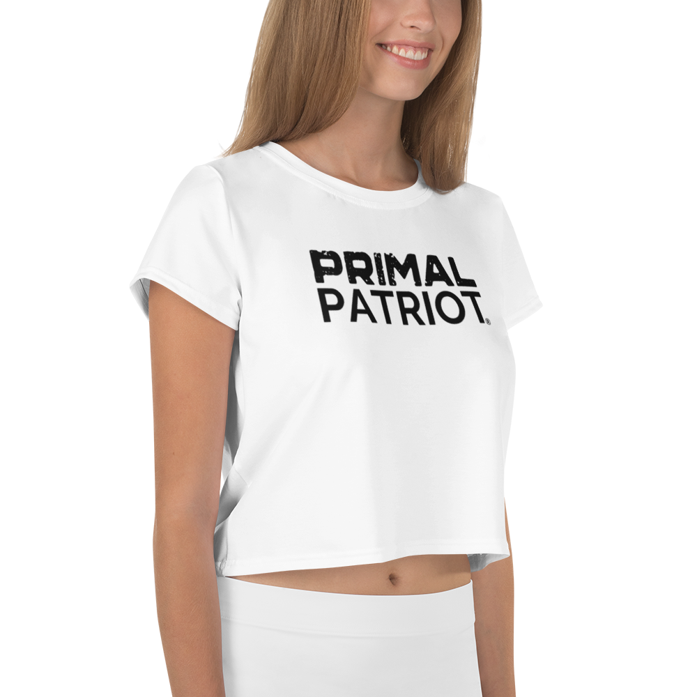 Crop Tee - White Primal