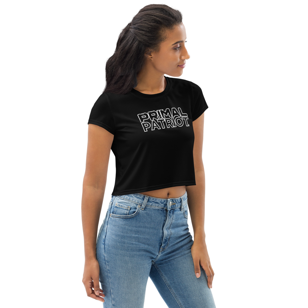 Crop Tee - Black Primal