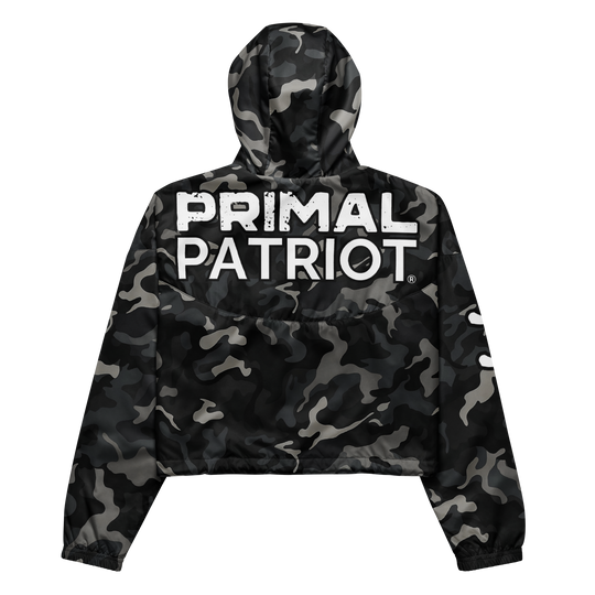 Cropped Windbreaker - Night Camo