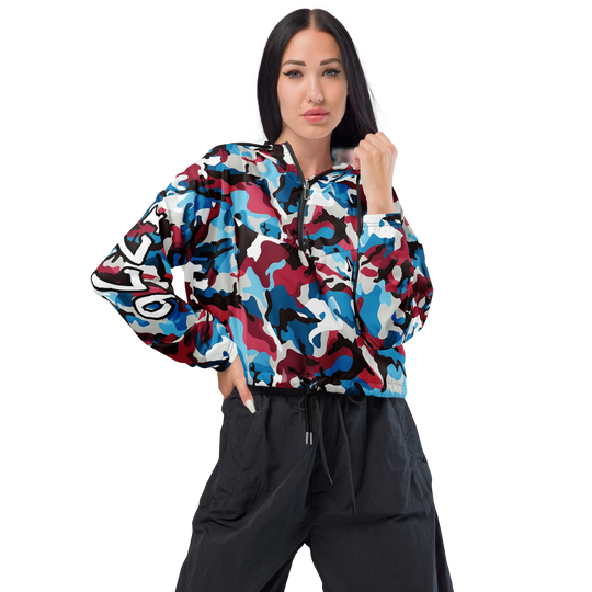 Cropped Windbreaker - Old Glory Camo